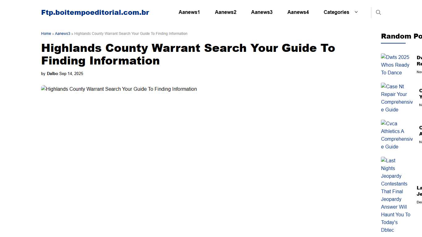 Highlands County Warrant Search Your Guide To Finding Information