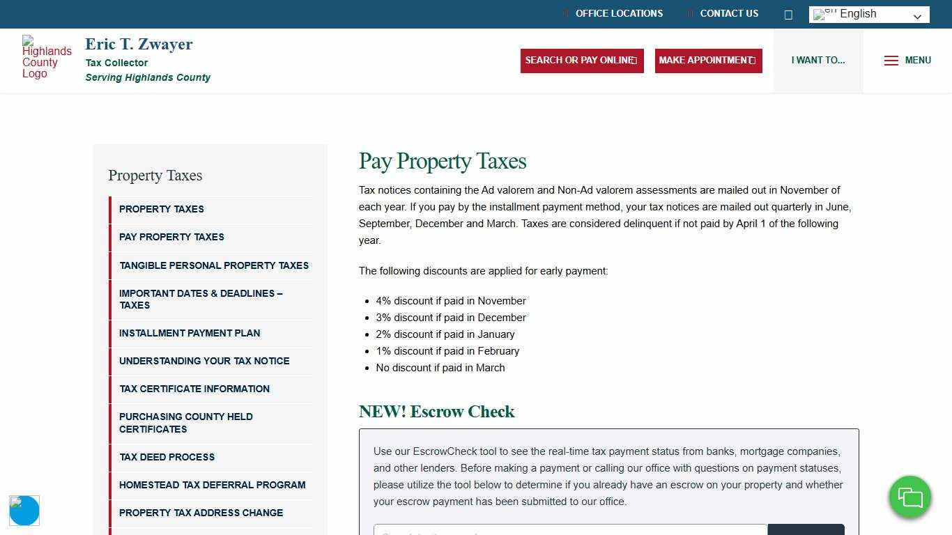 Pay Property Taxes - Highlands County Tax Collector